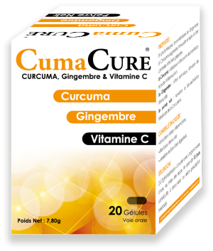 Accueil CumaCure Complément Alimentaire Curcuma Gingembre Vitamine C